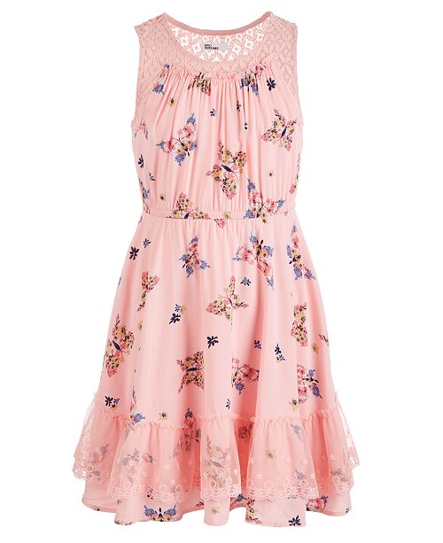 Epic Threads Big Girls Butterfly Print Challis Dress Created For