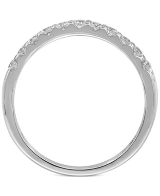Diamond Triple Row Band (1 ct. t.w.) in 14k White Gold