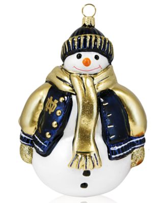 Joy to the World - Ornament, Collegiate Notre Dame Snowman