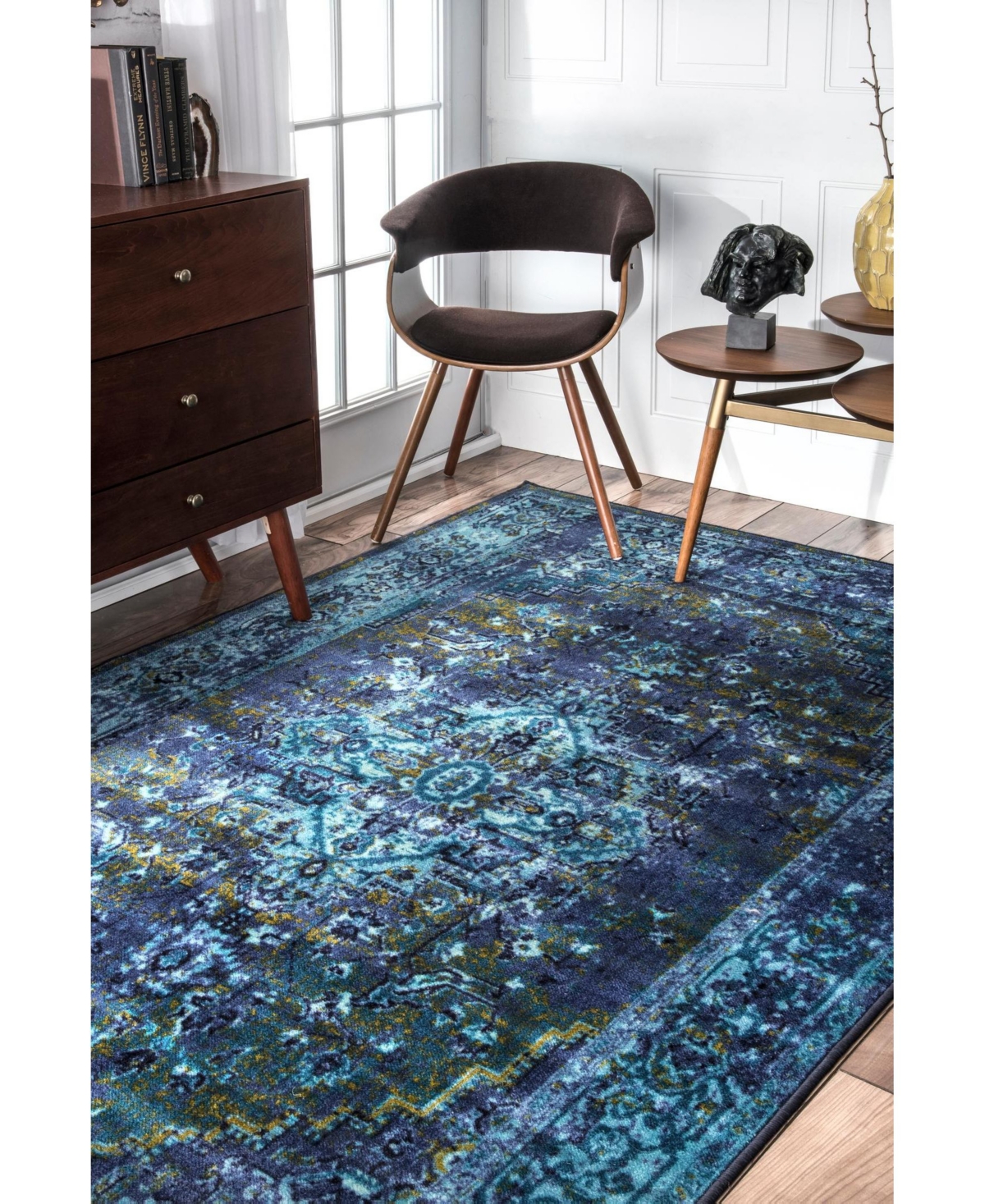 nuLoom Giza Vintage-Inspired Persian Reiko 6' Area Rug