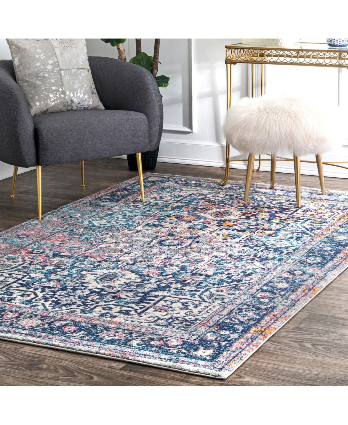 nuLoom Bodrum Persian Vintage-Inspired Raylene 7'5