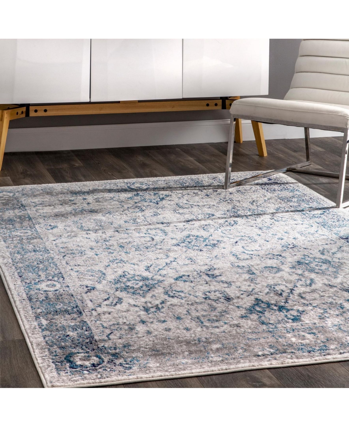 nuLoom Citadel Vintage-Inspired AnaelleArea Rug - Blue