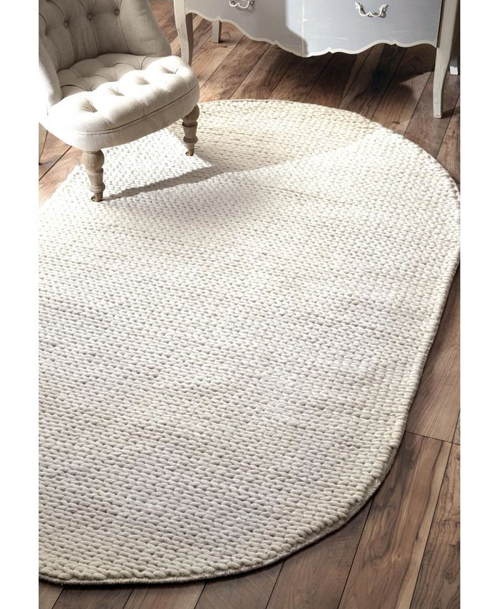 nuLoom Textures Handwoven Caryatid Solid 4' x 6' Area Rug Macy's