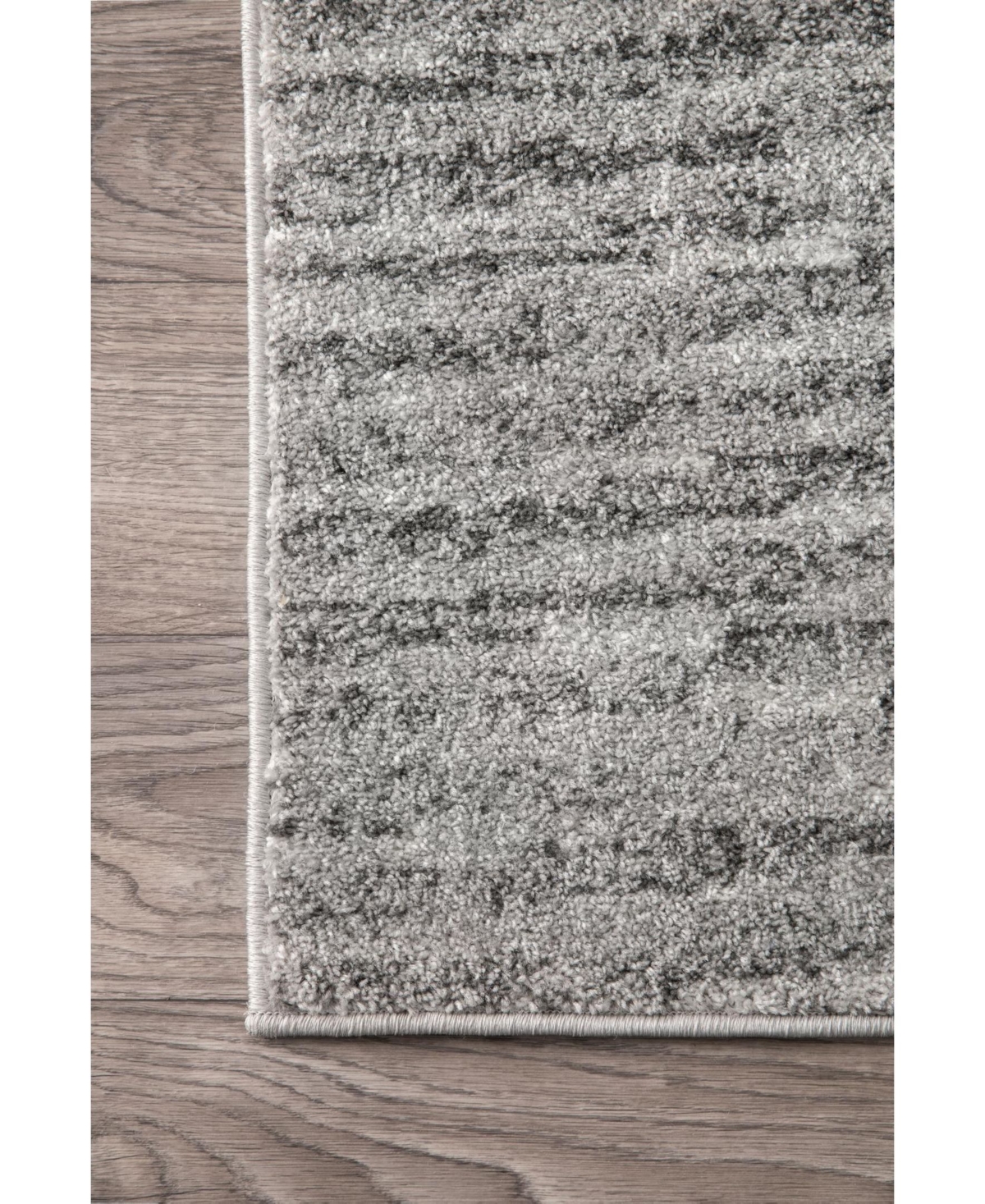 nuLoom Smoky Contemporary Sherill RippleArea Rug - Gray