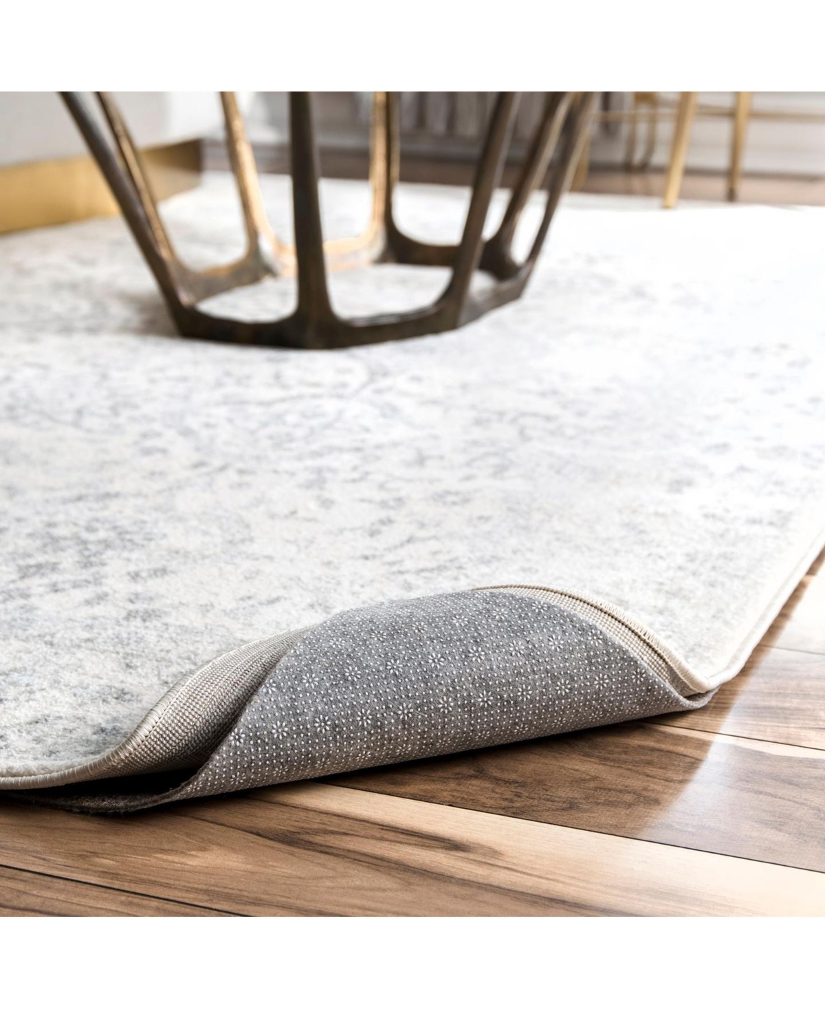 nuLoom Basic Pad Ultra Premium Eco Friendly Non-Slip Felt ThickRug Pad - Gray