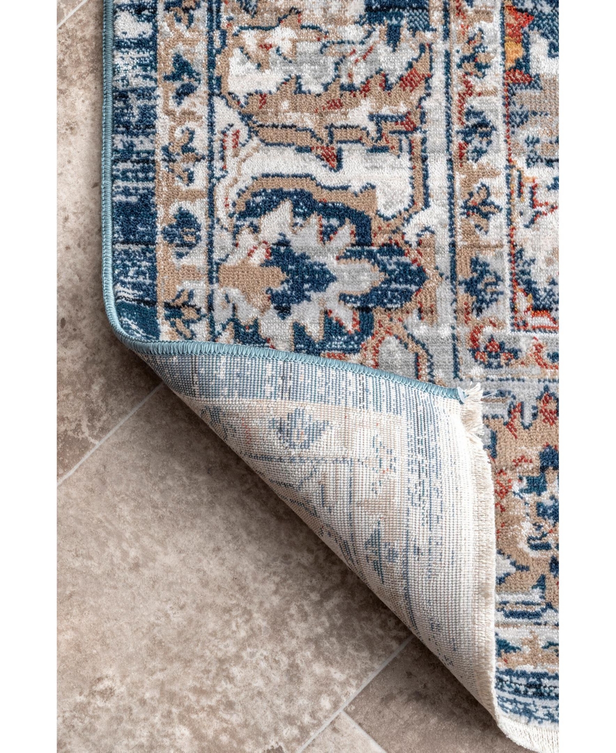 nuLoom Selina Kara Vintage-InspiredArea Rug - Gray