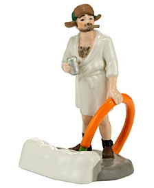 Snow Village National Lampoon's Christmas Vacation Cousin Eddie in the Morning Collectible Figurine