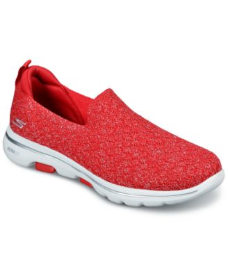 skechers go walk 5.5 womens red