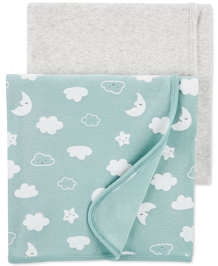 Carter's Baby 2Pk. Clouds Cotton Receiving Blankets Macy's