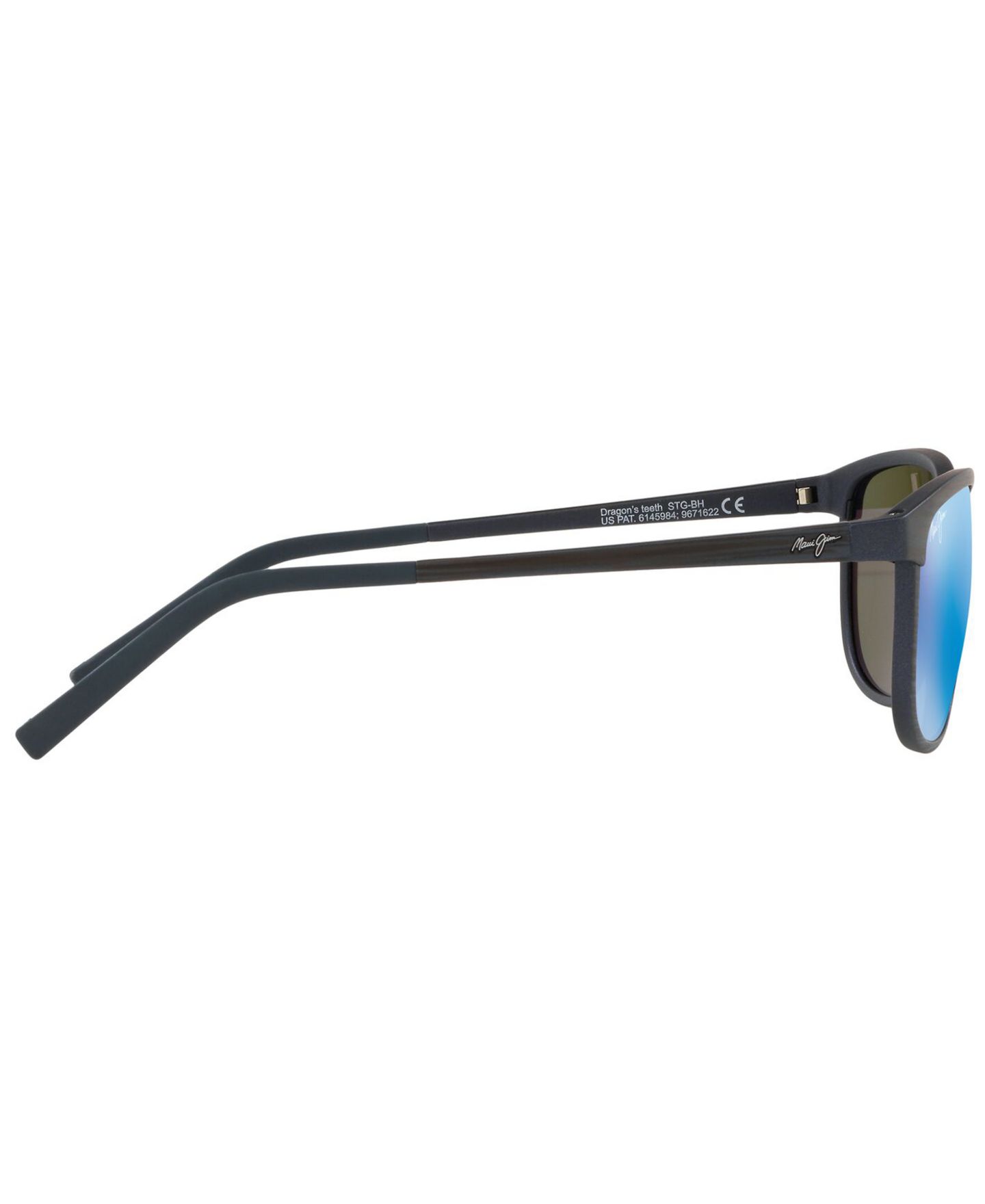 Солнцезащитные очки Maui Jim Unisex Dragon's Teeth Polarized Sunglasses, MJ000608, цвет: Синий тёмный / Синий — фото 4