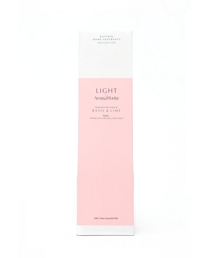 AromaWorks Light Range Basil and Lime Reed Diffuser, 100 ml Macy's