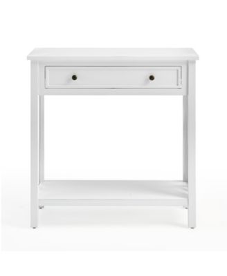 Coventry Wood Console Table with Drawer and Shelf