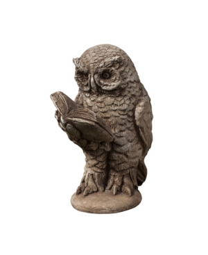 Shop Campania International Scholarly Owl Garden Statue In Rust