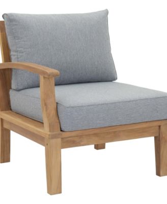 Marina Outdoor Teak Left-Facing Sofa
