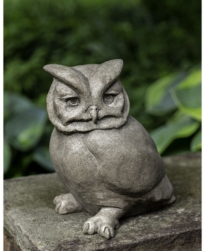 Shop Campania International Hoot Owl Garden Statue In Light Green