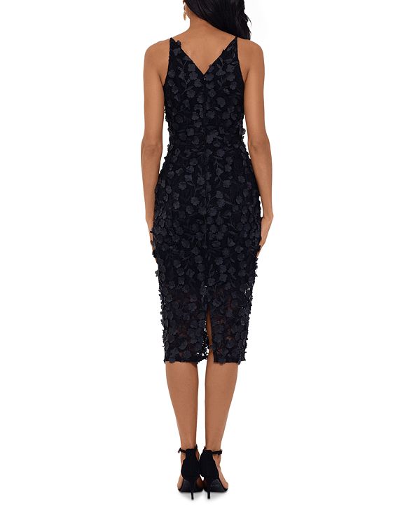 xscape raised floral gown