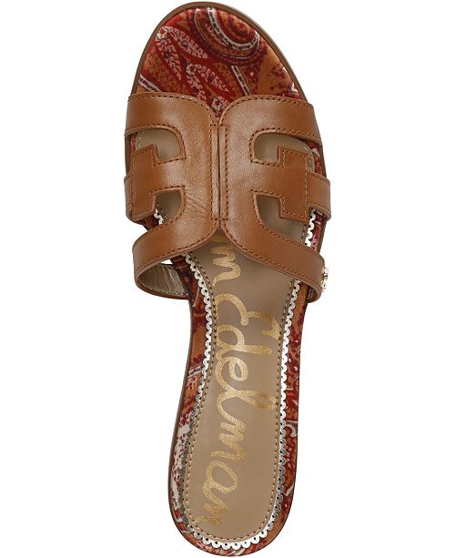Sam Edelman Illie Logo Slide Sandals Reviews Sandals Shoes Macy S
