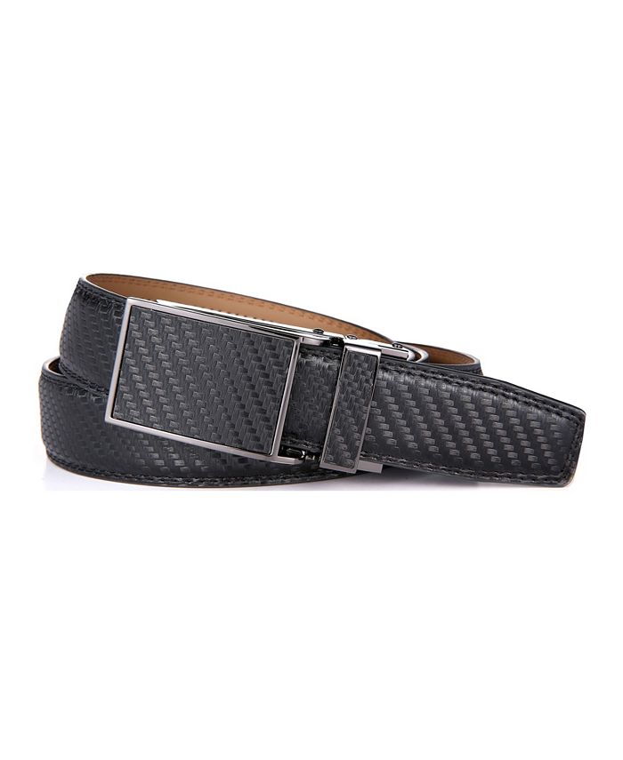 Mio Marino Men's Linxx Designer Ratchet Leather Belt & Reviews All