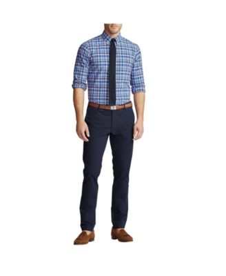 polo ralph lauren classic fit plaid oxford shirt