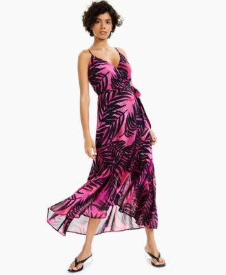 macy's purple lace dress