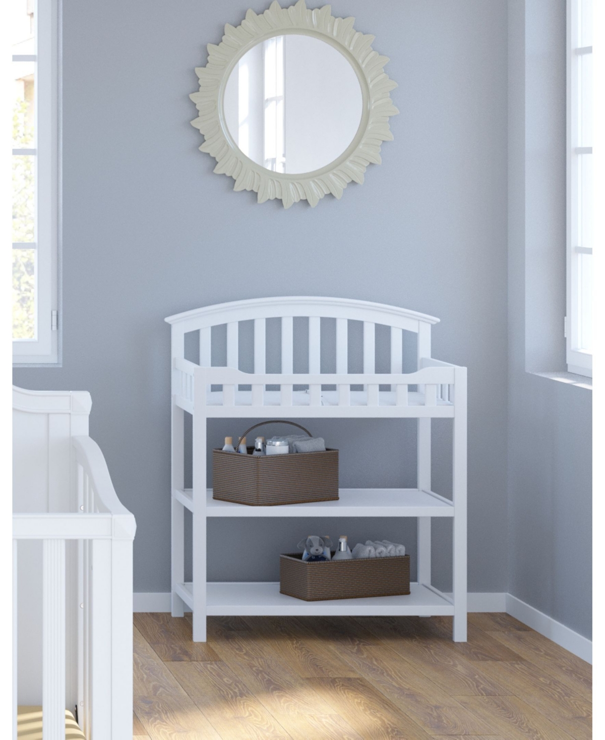 Graco Changing Table with Water-Resistant Changing Pad (White)