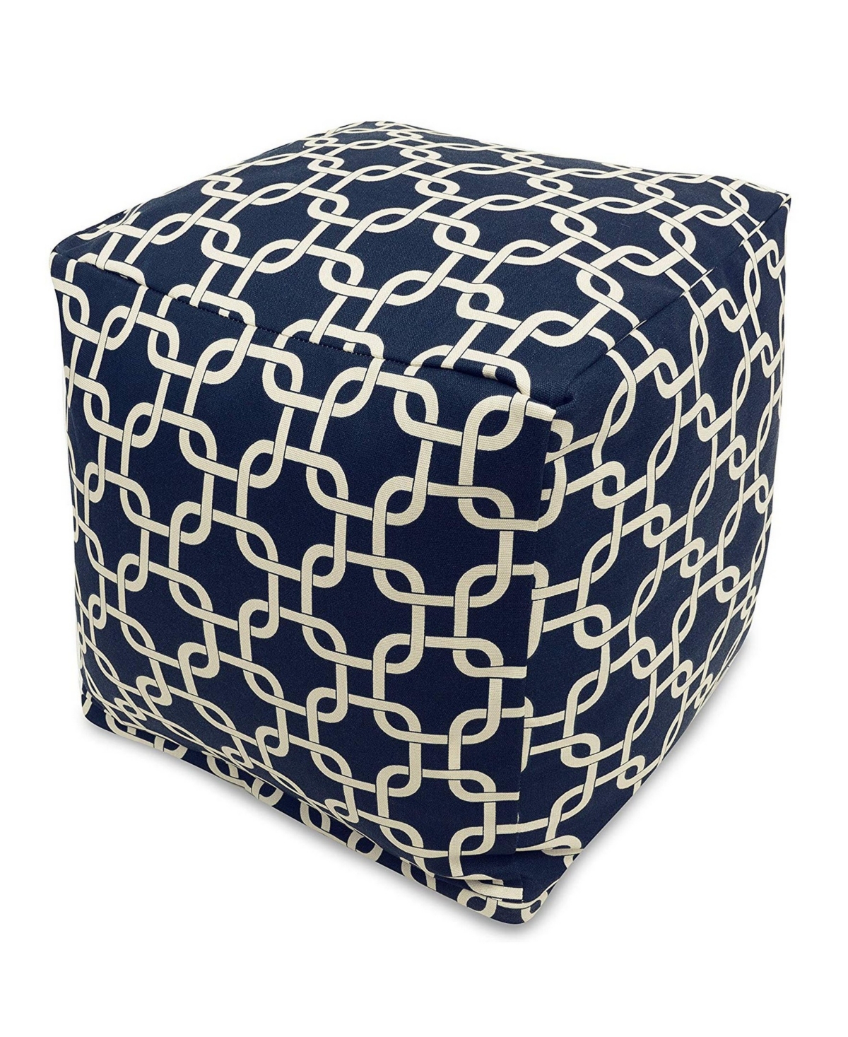 UPC 859072201569 product image for Majestic Home Goods Links Ottoman Pouf Cube with Removable Cover 17