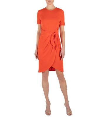 wrap sheath dress