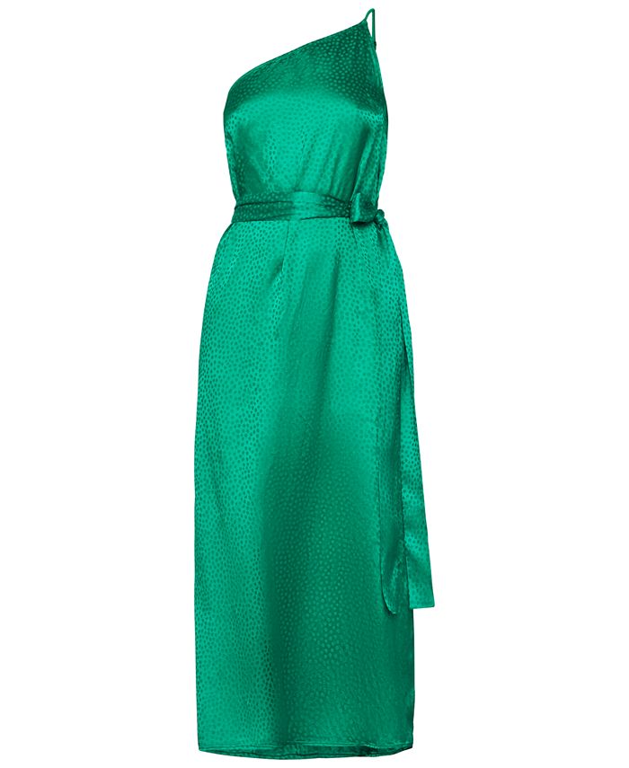 BCBGMAXAZRIA One-Shoulder Satin Dress - Macy's