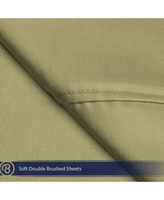 Microfiber Bedding Sheet Set 400TC Cotton 4Pc Sheet Set