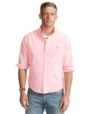 mens pink chambray shirt