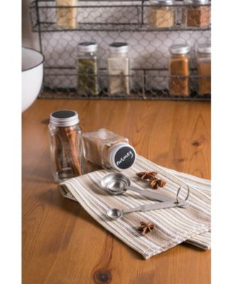 Design Imports 12 Pieces Spice Jar Set with Chalkboard Labels