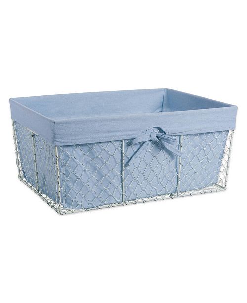 Design Imports Chicken Wire Denim Liner Basket Set Of 5 Reviews