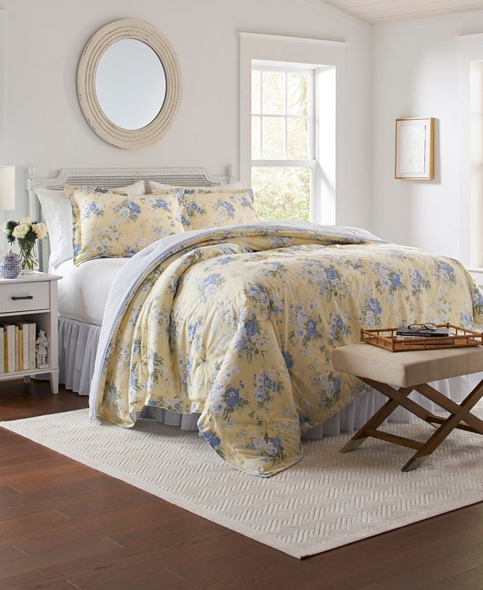 Laura Ashley Maybelle Comforter Set, Queen Macy's