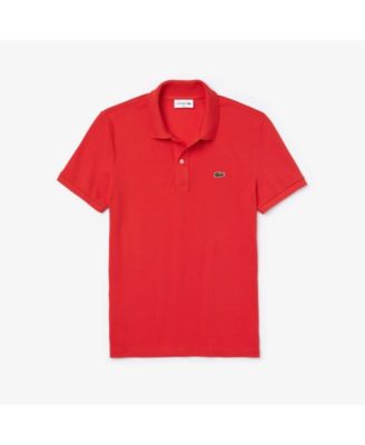 mens red lacoste polo shirt