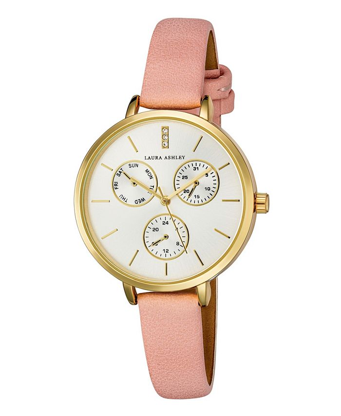 Women s Chrono Dial Pink Polyurethane Strap Watch 36mm