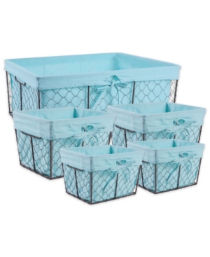 Design Imports Chicken Wire Liner Basket Set of 5