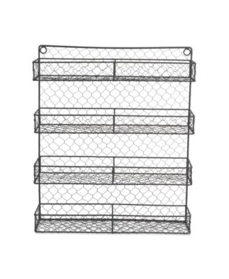 Double Wide 4 Row Chicken Wire Spice Rack