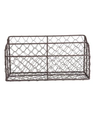 Chicken Wire Metal Desktop Letter Holder