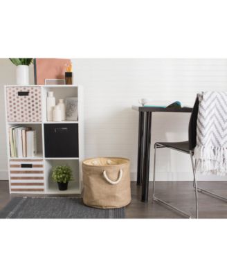 Variegated Polyester Storage Bin