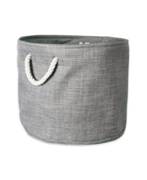 Design Imports Polyester Bin Variegated Round Medium
