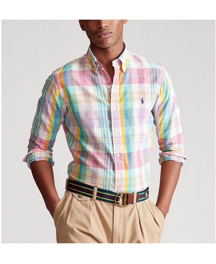 Polo Ralph Lauren Men's Classic Fit Madras Shirt & Reviews - Casual  Button-Down Shirts - Men - Macy's