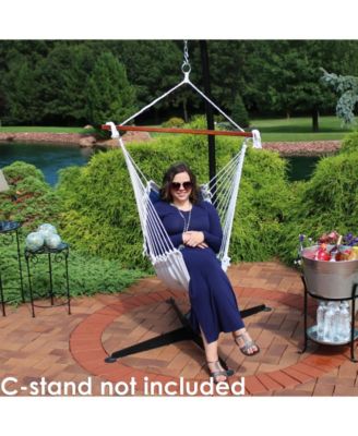 Large Tufted Victorian Hammock Chair Swing for Backyard and Patio - 300 lb Weight Capacity