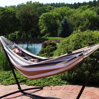 Large Two-Person Double Brazilian Hammock For Backyard and Patio - 450 lb Capacity