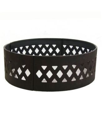 Sunnydaze Decor Cross weave Campfire Ring Large Outdoor Fire Pit - Macy's