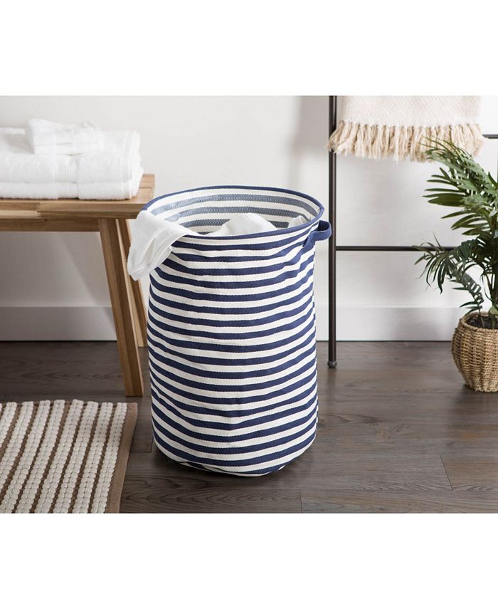 Design Imports Polyethylene Coated Herringbone Woven Cotton Laundry