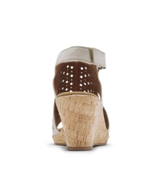 women's briah perforated slingback wedges