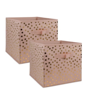 Design Imports Non-woven Polyester Cube Dots Millennial Square Set of 2