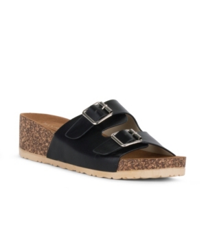 image of Danskin Virtue Slip On Double Buckle Sandal Women-s Shoes