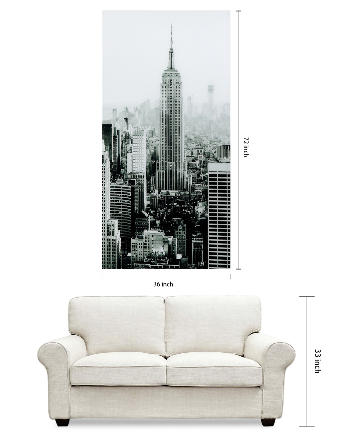 Empire Art Direct Empire Frameless Free Floating Tempered Art Glass Wall Art by Ead Art Coop, 0.2