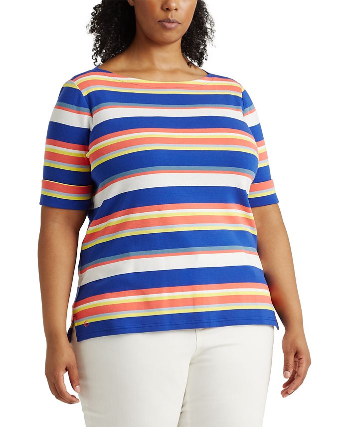 Lauren Ralph Lauren Plus Size Striped Top Macy's